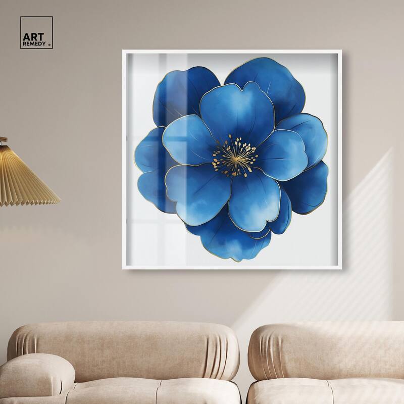 Blue Brilliance I Shadowbox by Art Remedy