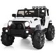 preview thumbnail 38 of 44, Costway 12V Kids Ride On Truck Car w/ Remote Control MP3 Music LED White