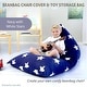 preview thumbnail 2 of 6, Tadpoles Beanbag Cover - Navy W/ Stars