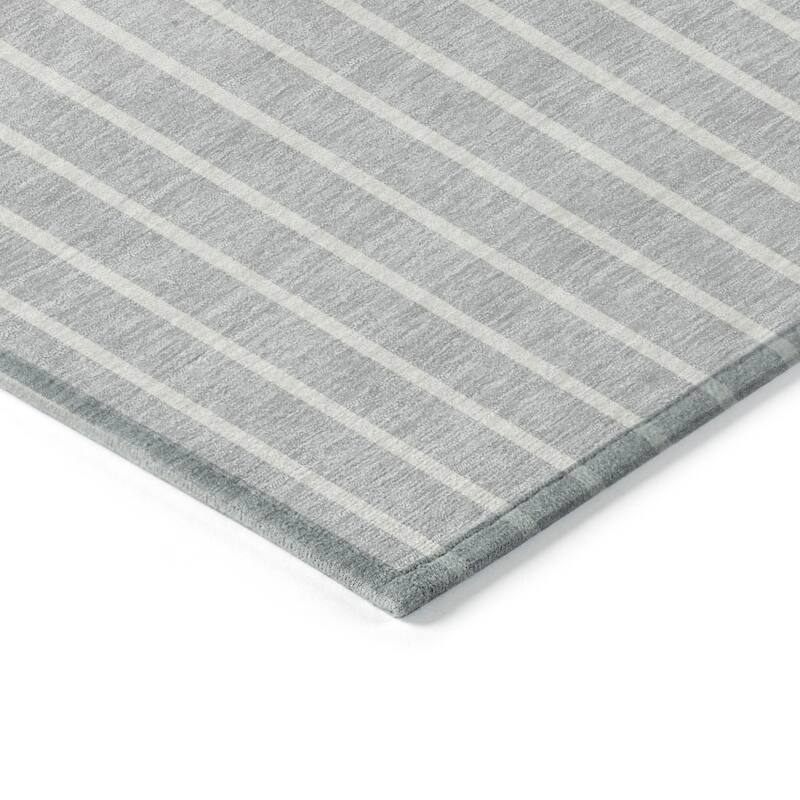 HomeRoots Striped Transitional Rectangle Outdoor Rug