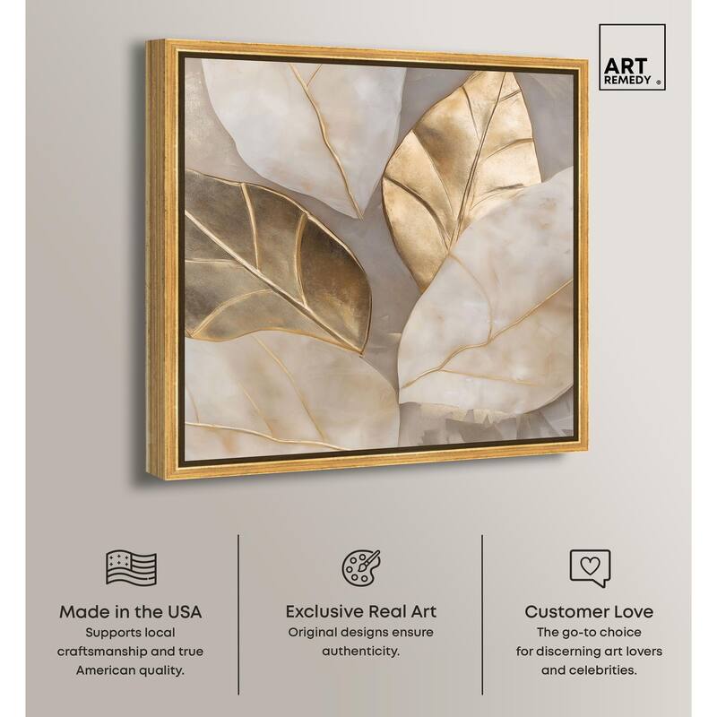 Golden Cascades Canvas by Art Remedy