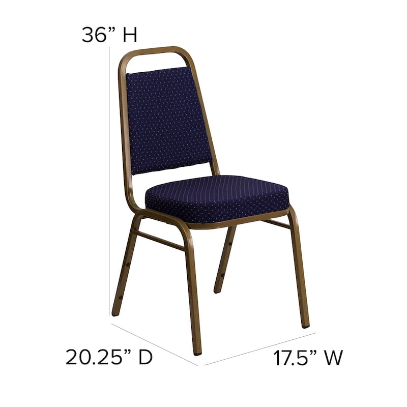 Trapezoidal Back Stacking Banquet Chair with 2.5" Thick Seat - 20.25"D x 17.5"W x 36"H