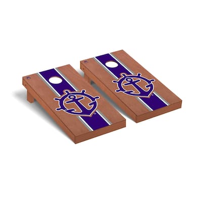 University Of Portland Pilots Cornhole Board Set - Rosewood Stained Stripe Wooden