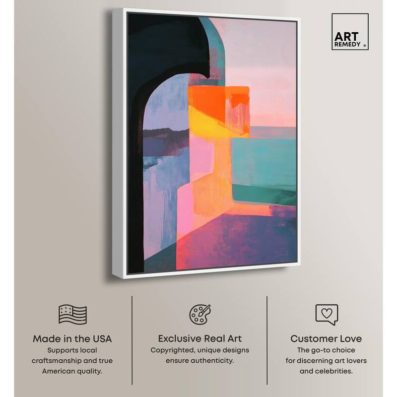 Color Blocks III Canvas by Art Remedy