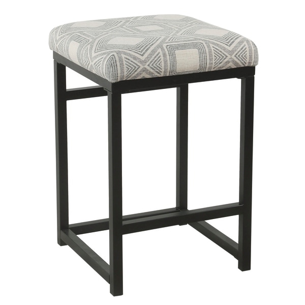 Black metal bar best sale stool 24 inch