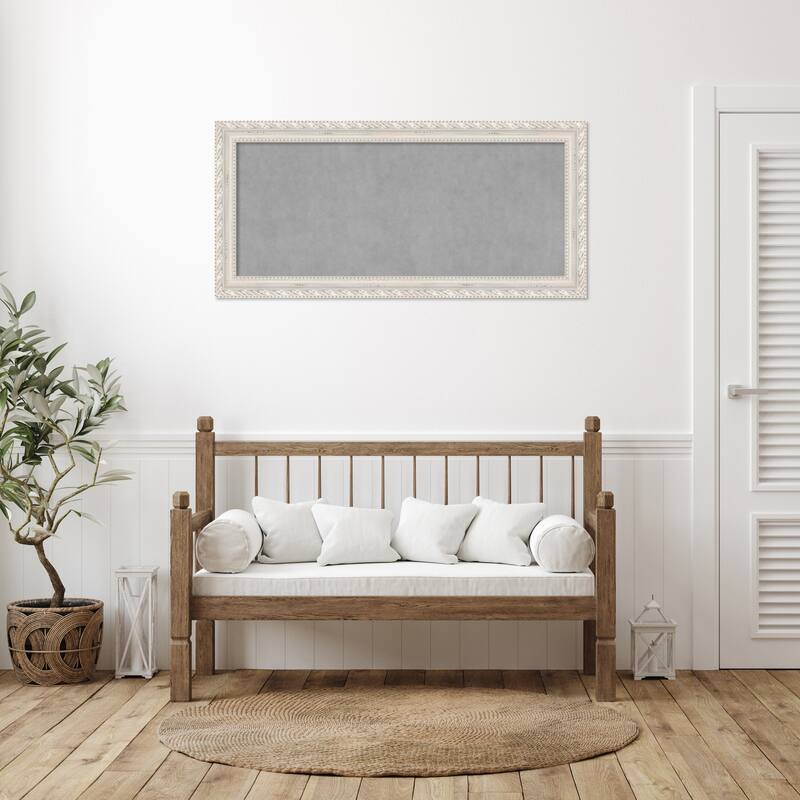 Amanti Art Opera Off White Framed Magnetic Board