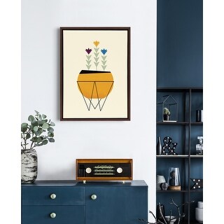 Kate and Laurel Sylvie Planter Framed Canvas by Amber Leaders Designs - 18x24