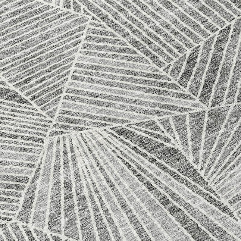 Machine Washable Indoor/ Outdoor Chantille Modern Mosaic Rug