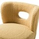 preview thumbnail 15 of 34, Dulcinea Ullna Lambskin Sherpa Upholstery Accent Chair by HULALA HOME