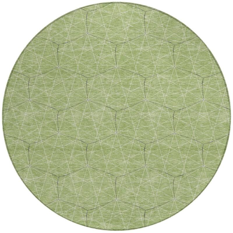 HomeRoots Geometric Transitional Rectangle Outdoor Rug