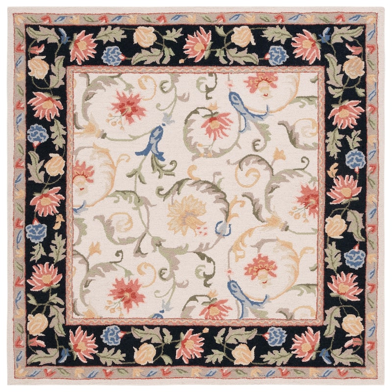 SAFAVIEH Handmade Chelsea Mahvash Floral Wool Rug