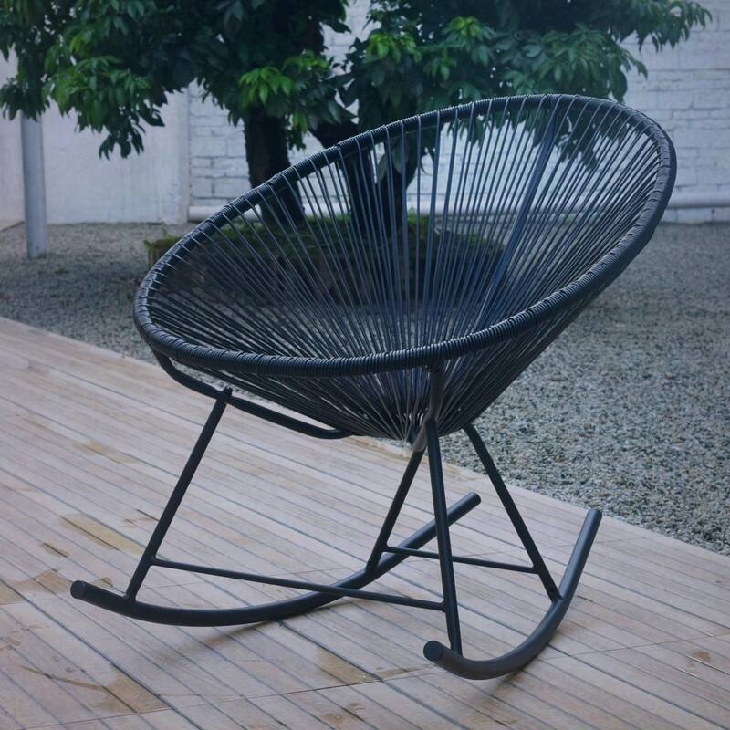 Acapulco Outdoor Woven Rocking Chairs (Set of 2)