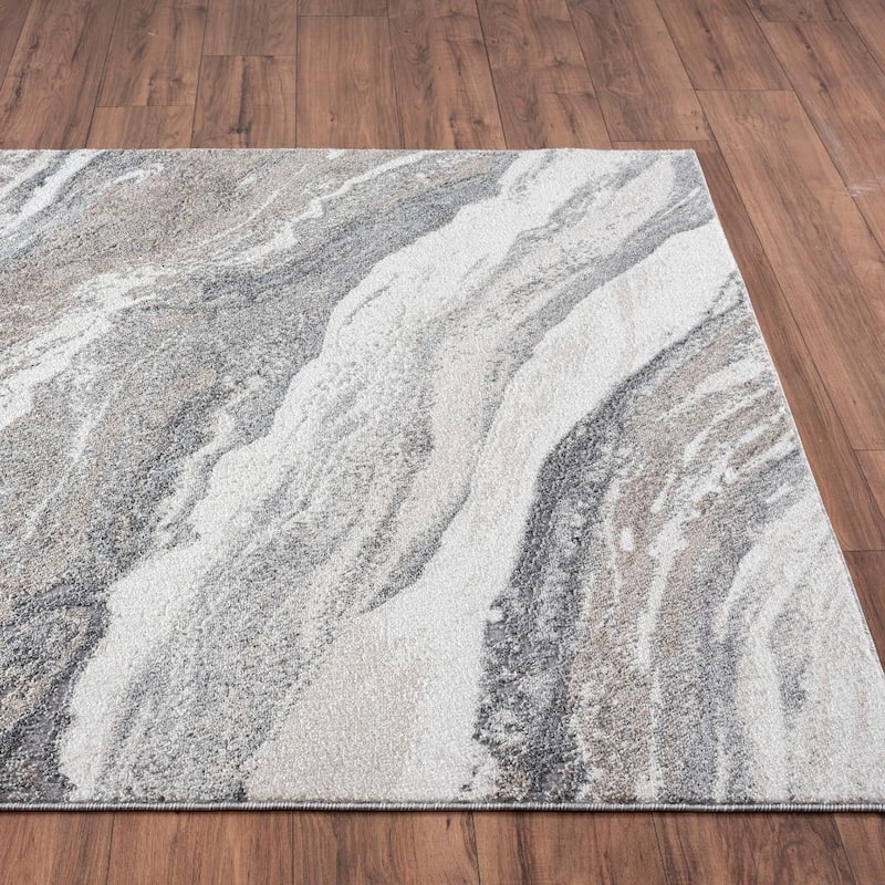 Luxe Weavers Marble Abstract Art Deco Area Rug, Indoor Carpet