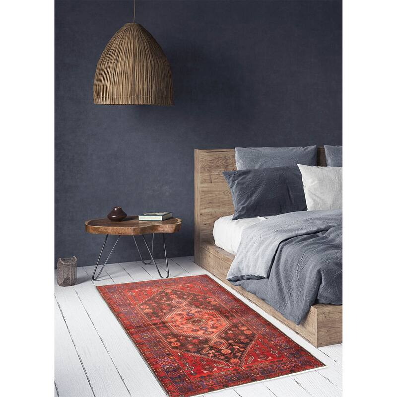 ECARPETGALLERY Hand-knotted Andelz Dark Grey Wool Rug - 4'7 x 6'10