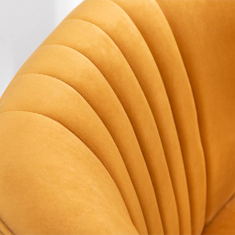 Contemporary Velvet Upholstered Accent Chair for Living Room