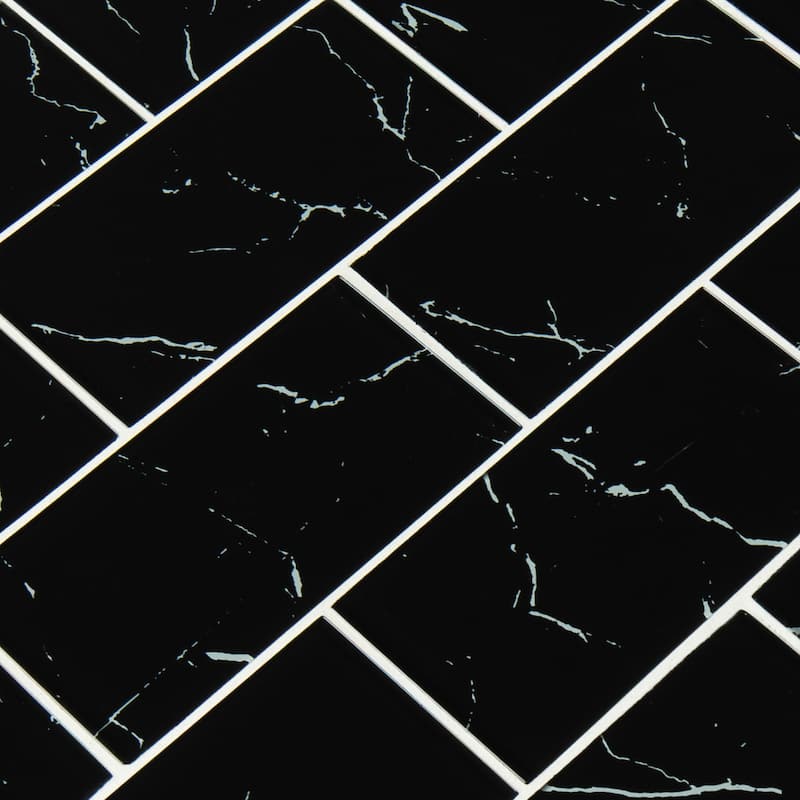 Ackland AKM-G-3X6TL-CA 6" x 12" Glass Solid Wall Tile - Glossy Visual - Kurova