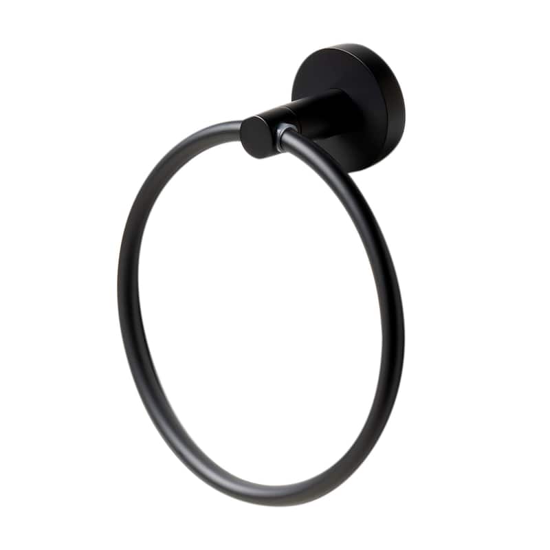 Black Matte 6 Piece Bath Accessory Set