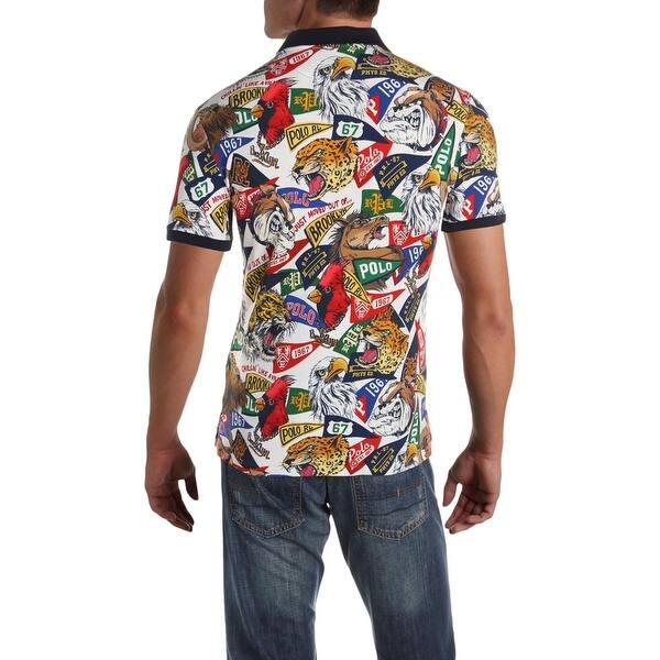 Shop Polo Ralph Lauren Mens Polo Shirt Mascot Print Casual S