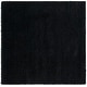 preview thumbnail 132 of 197, SAFAVIEH Laguna Shag Verdiana Solid Color 2-inch Thick Rug. 6'7" Square - Black - Square