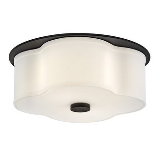 Hinkley Lighting 46441 Delaney 2 Light 14" Wide Flush Mount Drum