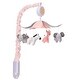 preview thumbnail 5 of 5, Lambs & Ivy Jazzy Jungle Peach/Gray Safari Animals Musical Baby Crib Mobile