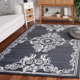 SAFAVIEH Handmade Glamour Mirja French Country Scroll Wool Rug