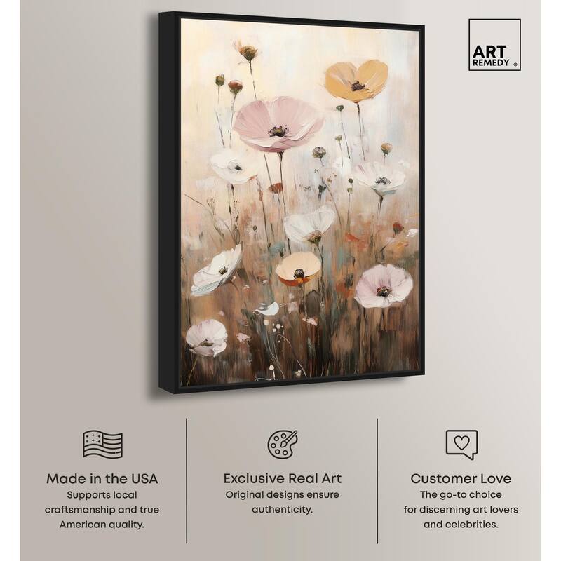 Delicate Flowers in Bloom Canvas by Art Remedy