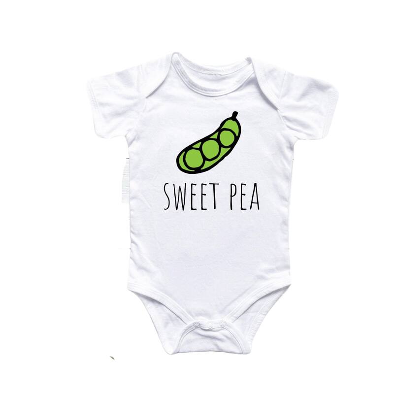 Sweet Pea - Baby Boy Girl Clothes Infant Bodysuit Funny Cute Newborn - Natural - Newborn