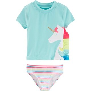 Shop Carter S Toddler Girls Rashguard Swim Set Unicorn 3t