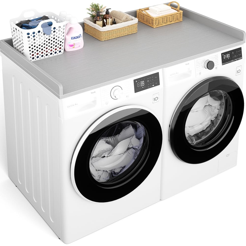 Laundry Countertop for Washer and Dryer, Over Washer Dryer Topper for Storage and Organization
