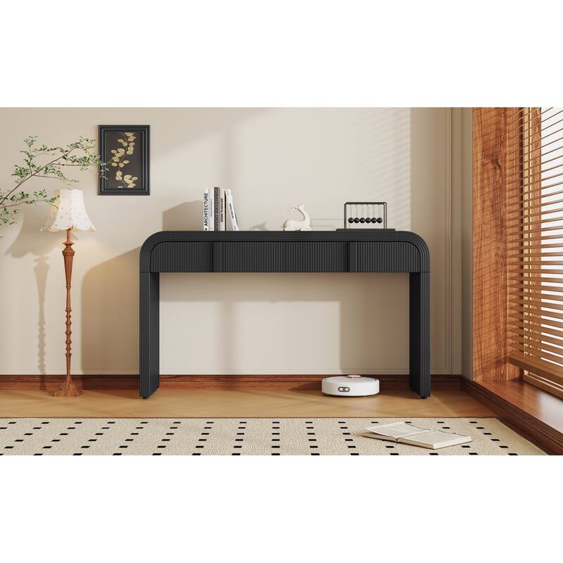 Modern Console Table with 2 Storage Drawers