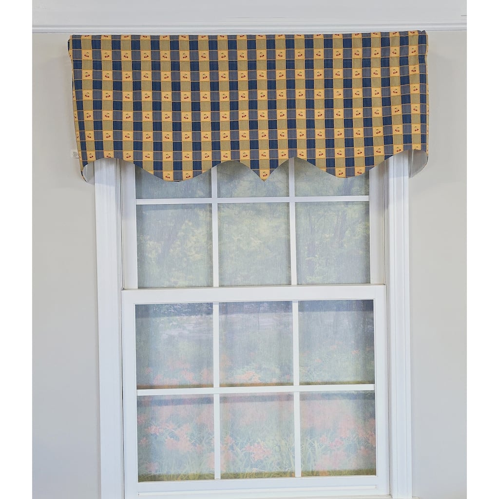 RLF Home Cherry Squares Regal Valance