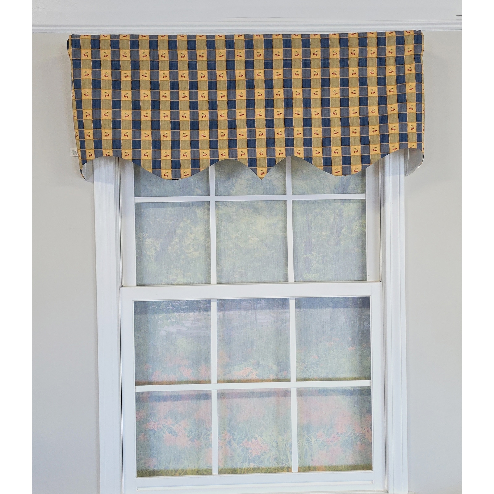 RLF Home Cherry Squares Regal Valance