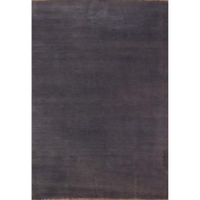 Grays & Blues Gabbeh Modern Area Rug Hand-Knotted Wool Carpet - 5'3" x 7'10"