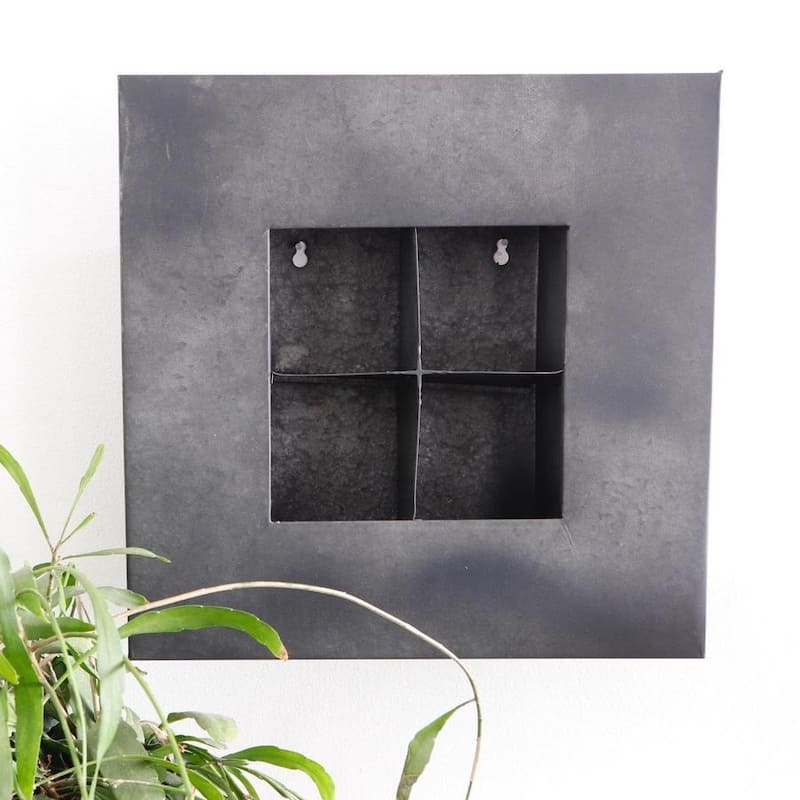 Carson Carrington Tasback Galvanized Steel/ Zinc Succulent Planter