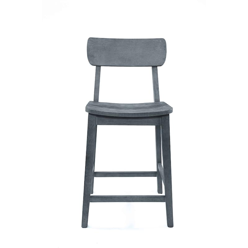 Rustic 24-inch Torino Wood Counter Stool