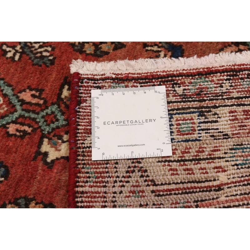 ECARPETGALLERY Hand-knotted Andelz Red Wool Rug - 3'3 x 10'0