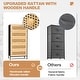 preview thumbnail 19 of 32, 5-Drawer Chest Dresser Closet PE Wicker Rattan Storage Tower Organizer