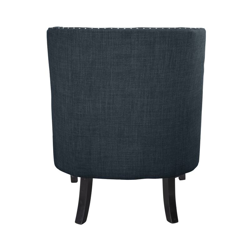Modern Traditional Chenille Accent Chair with Nailhead Trim