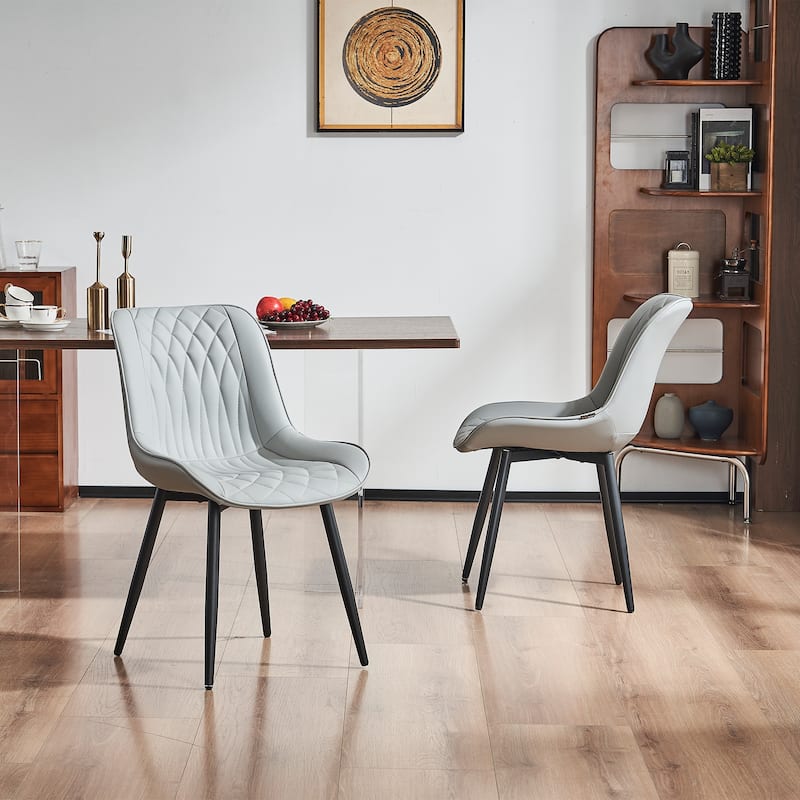 Modern Dining Chairs Set of 2 Upholstered Dining Room Chairs