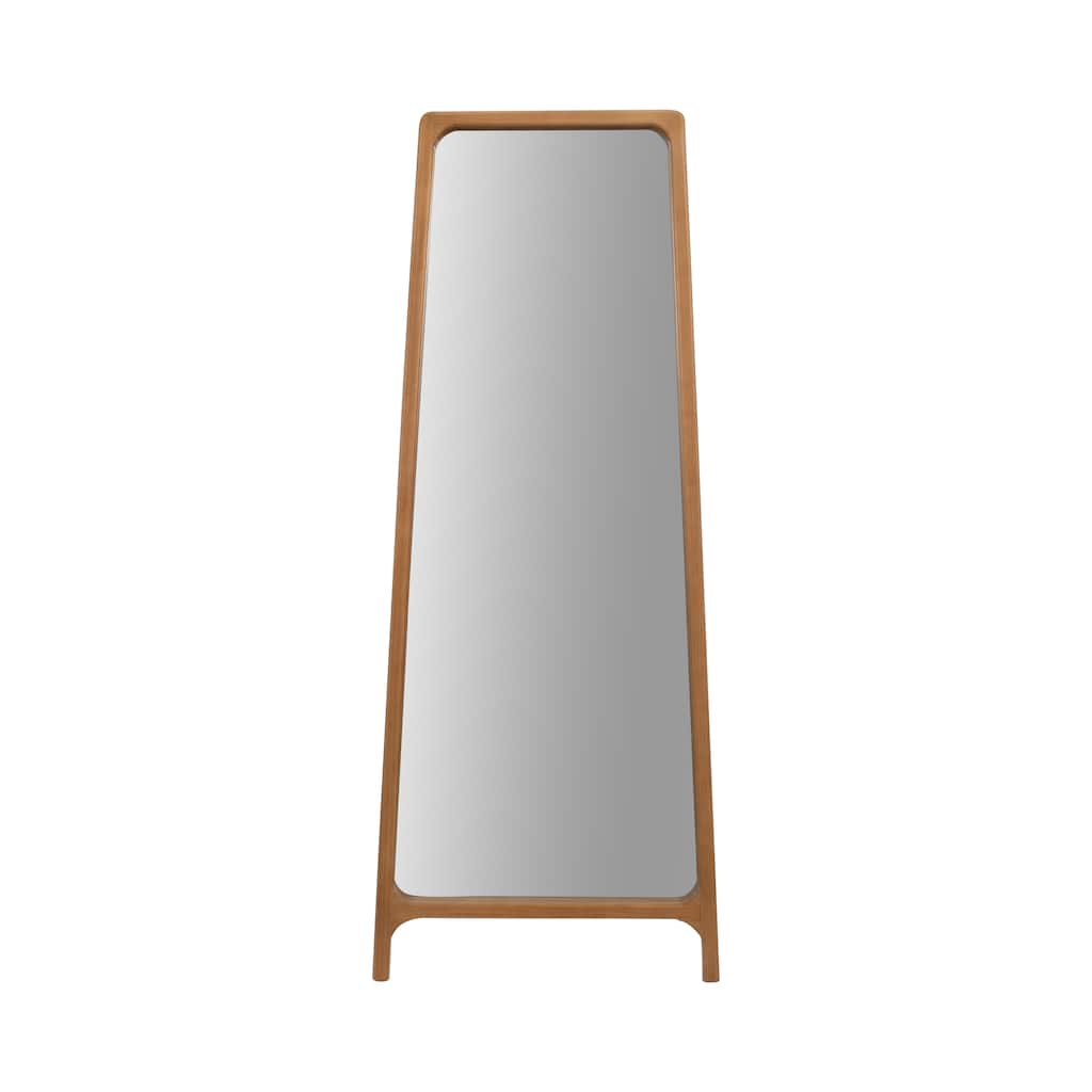Sagebrook Home Pine Wood Frame Floor Mirror, 28x71 Inches, Natural, Ideal MDF and Mirror Craftsmanship - 28" x 1" x 71"