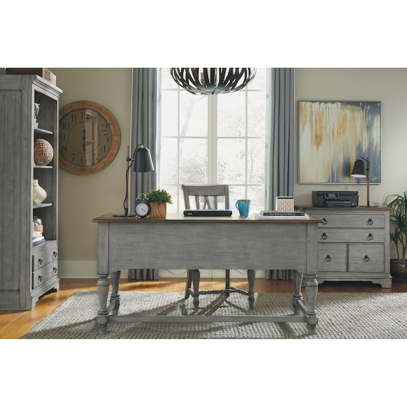 Plymouth Gray Writing Desk by Flexsteel