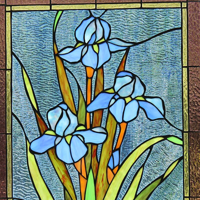 Floral Design Window Panel/ Suncatcher