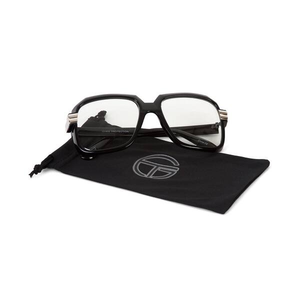 Shop Gravity Shades 80s Rapper Retro Clear Glasses With Black