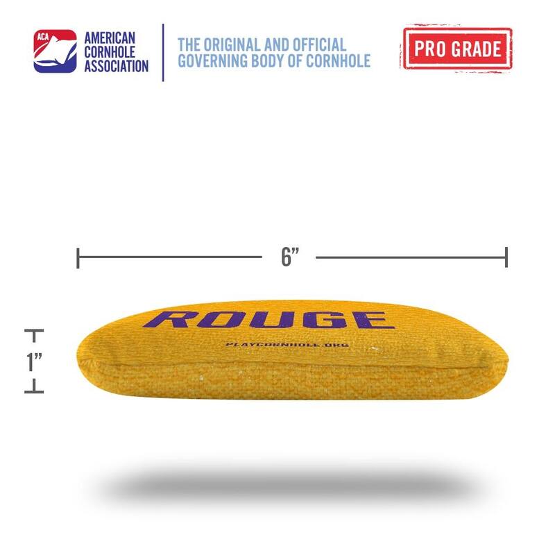 Baton Rouge Yellow Dual Sided Cornhole Bags