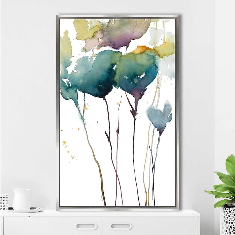 "Wildflower Grace I" Print on Floating Canvas