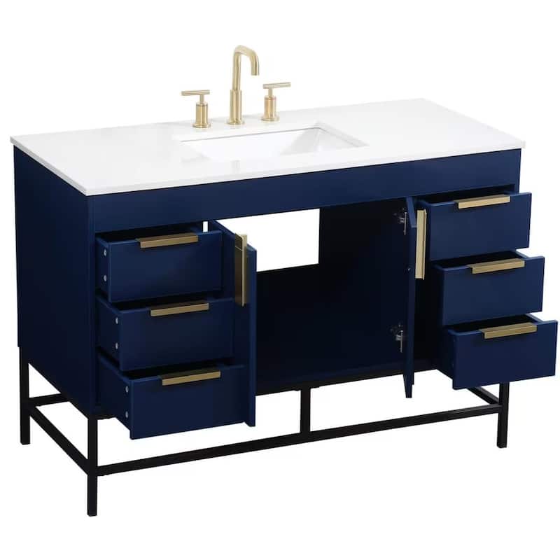 Elegant Lighting VF488W48M Eugene 48" Free Standing Single Basin