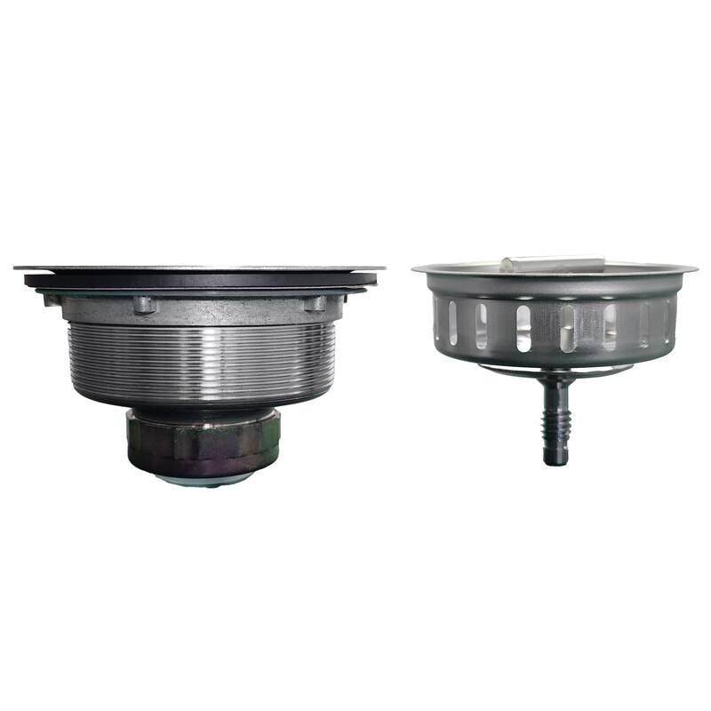 Design House 544304 Sink Drains 4-1/2" Basket Strainer - Satin Stainless Steel