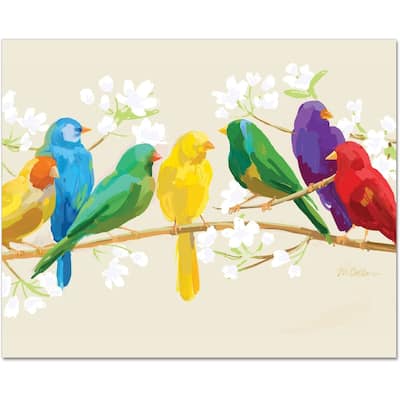 CounterArt Birds of Feather 3mm Heat Tolerant Tempered Glass Cutting Board 15" x 12" Made in the USA Dishwasher Safe
