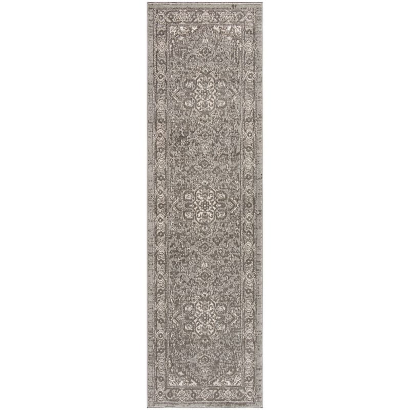 Nourison Concerto Classic Persian Medallion Area Rug. - 2' 2" x 7' 6" - Gray